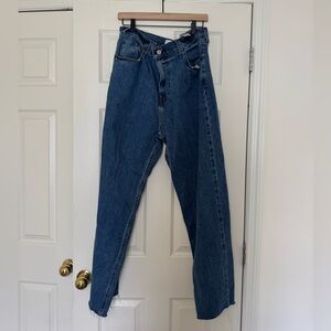 Hollister Deep Blue Straight Leg Jeans